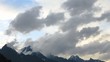 Clouds over the mountain tops.