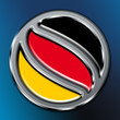 Bandiera della Germania cromata