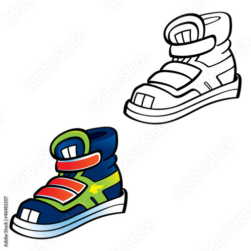 Vector: Trainers sneaker sport shoe run fashion activity Trainers sneaker sport shoe run fashion activity