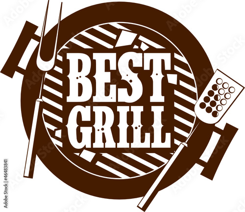 Vector: Best grill icon. Best grill icon.