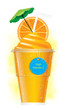 Vector: Vector orange smoothie Vector orange smoothie