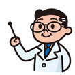 指示棒を持つドクター