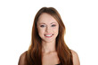 Photo: Young happy woman smiling. Young happy woman smiling.