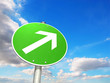 Schild Aufwärtstrend