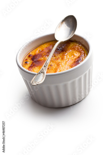 Photo: creme brulee in ceramic bowl creme brulee in ceramic bowl