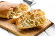Foto: sliced ciabatta bread sliced ciabatta bread
