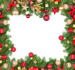 Christmas frame with free space for text