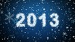 Inscription 2013 from snow