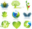 Health-care and ecology symbols