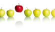 Red Apple Standing Out From Ro...
