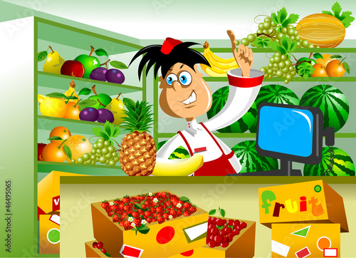 Vector: greengrocer greengrocer