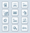 Car service icons | TECH series
