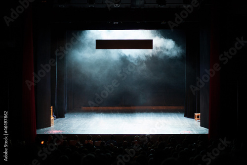 Photo: empty theater stage empty theater stage