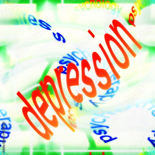 Illustration: concept depression concept depression