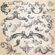 Vector Set: Calligraphic Design Elements and Page Decoration