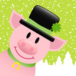 Pig Winter Forest