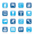 Communication and connection icons - vector icon set