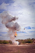 Appliance exploded by movie special effects pyrotechnic team