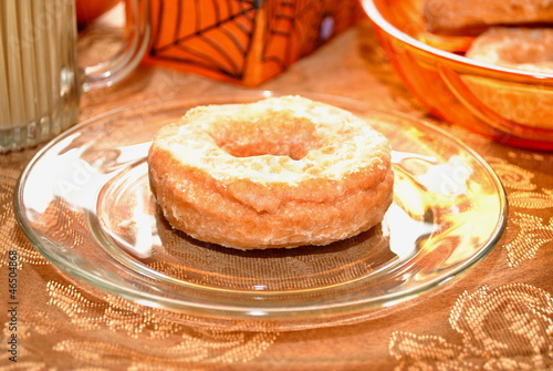 Photo: Pumpkin Donut on a Plate Pumpkin Donut on a Plate