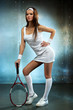 Photo: Young tennis player woman Young tennis player woman