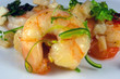 Scampi und Meeresfrüchte
