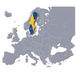 Europakarte Schweden