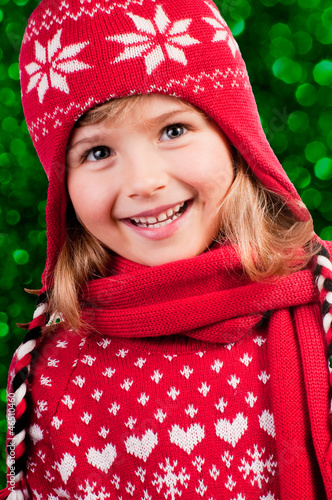 Photo: Cute winter girl Cute winter girl