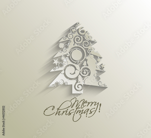 Vector: christmas tree, design, vector illustration. christmas tree, design, vector illustration.