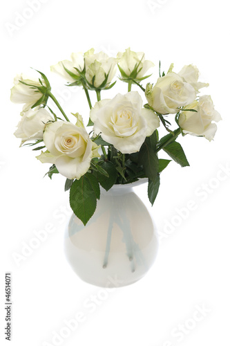 Photo: bunch of white roses bunch of white roses