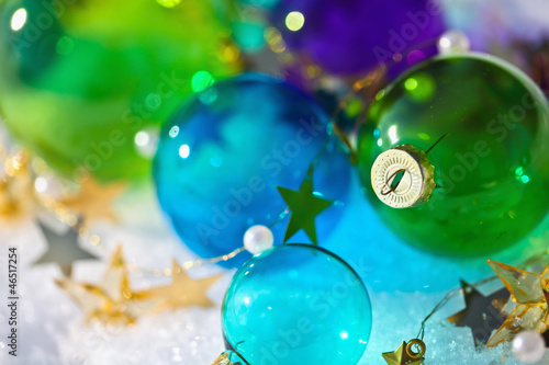 Photo: Christmas colored balls Christmas colored balls