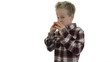 Kid eating apple