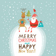 Christmas and New Year Greeting card