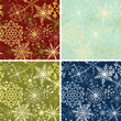 Vektor: Snowflakes backgrounds Snowflakes backgrounds