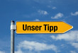 Pfeil mit blauem Himmel UNSER TIPP