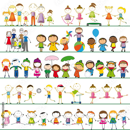 Illustration: Cartoon peoples Cartoon peoples