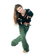 young woman dancing