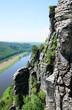 Blick von der Bastei auf die Elbe