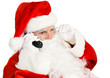 Santa Claus Takes Phone Call