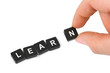 Foto: Hand and word Learn Hand and word Learn