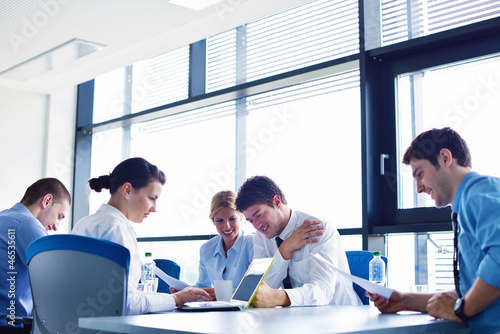 Photo: business people in a meeting at office business people in a meeting at office