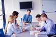 business people in a meeting at office