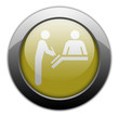 Yellow Metallic Orb Button "Registration"