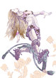 jumping and happy (- full sized hand drawing)