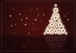 Weihnachtskarte, rot, winterlich