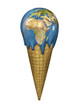 Ice cream Earth, Earth map texture source: cinema4dtutorial.net
