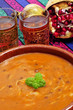 bowl with harira, the traditional Berber soup of Morocco