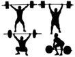 Weight Lifting Silhouette Weight Lifting Silhouette