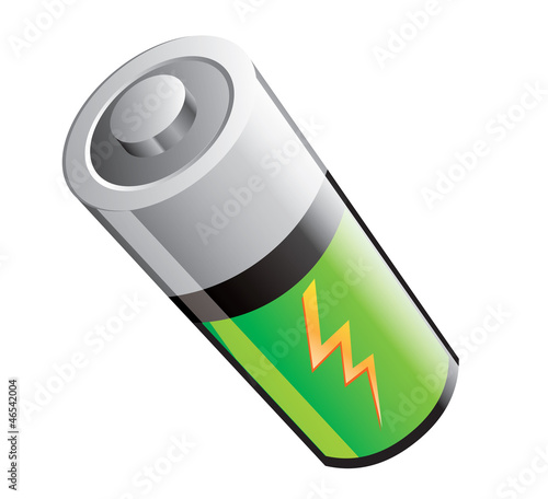 Vector: Vector illustration of a battery Vector illustration of a battery