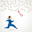 man run for key