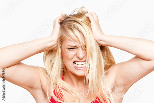 Photo: frustrated girl screaming frustrated girl screaming